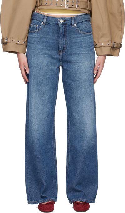 GANNI GANNI Blue Baggy Heavy Izey Denim Jeans