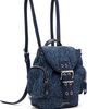 GANNI GANNI Blue Bucky Nano Tweed Denim Backpack - 2