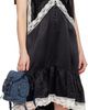 GANNI GANNI Blue Bucky Nano Tweed Denim Backpack - 4