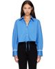 GANNI GANNI Blue Cotton Shirt - 1