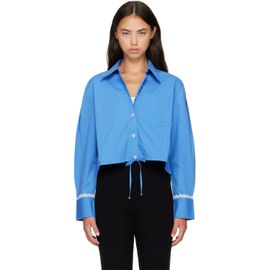 GANNI GANNI Blue Cotton Shirt