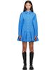 GANNI GANNI Blue Cotton Shirt Minidress - 1