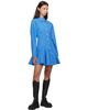 GANNI GANNI Blue Cotton Shirt Minidress - 4