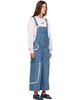 GANNI GANNI Blue Cropped Lace Rigid Denim Overalls - 2