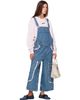 GANNI GANNI Blue Cropped Lace Rigid Denim Overalls - 4