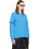 GANNI GANNI Blue Future Heavy Jersey Double Sleeve T-shirt - 2