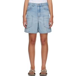 GANNI GANNI Blue Lightweight Denim Baggy Cargo Shorts