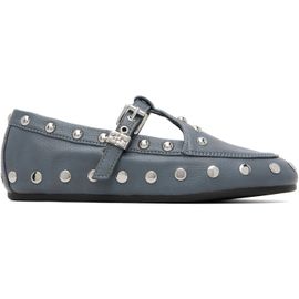 GANNI GANNI Blue Mary Jenny Flats