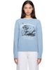 GANNI GANNI Blue Mermaid Graphic Wool Sweater - 1