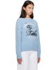 GANNI GANNI Blue Mermaid Graphic Wool Sweater - 2