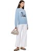 GANNI GANNI Blue Mermaid Graphic Wool Sweater - 4