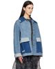 GANNI GANNI Blue Patchwork Denim Jacket - 2