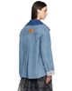 GANNI GANNI Blue Patchwork Denim Jacket - 3