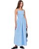 GANNI GANNI Blue Poplin Maxi Dress - 4
