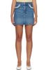 GANNI GANNI Blue Rigid Denim Miniskirt - 1