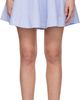 GANNI GANNI Blue Stripe Circle Miniskirt - 1