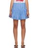 GANNI GANNI Blue Stripes Miniskirt - 1