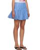 GANNI GANNI Blue Stripes Miniskirt - 2