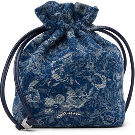 GANNI GANNI Blue Tapestry Denim Pouch