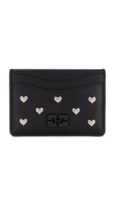 Ganni Ganni Bou Card Holder Hearts Studs