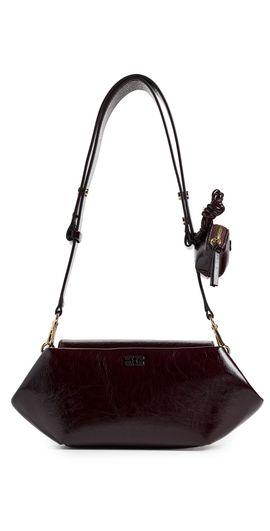 GANNI GANNI Bou East/West Deep Shine Bag Demitasse One