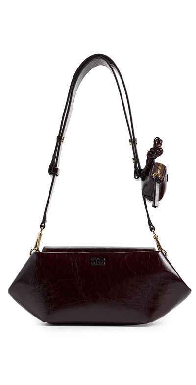 GANNI GANNI Bou East/West Deep Shine Bag Demitasse One