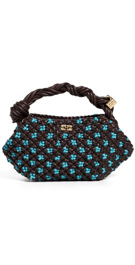 GANNI GANNI Bou Mini Braided Handbag Chicory Coffee One