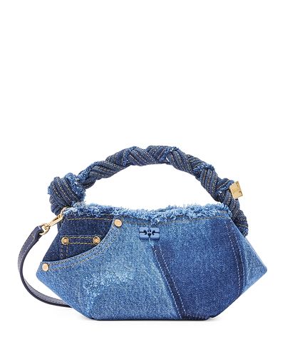 Ganni Ganni Bou Mini Denim Bag