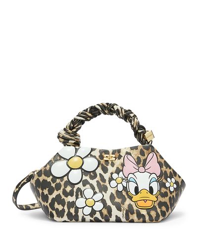 Ganni Ganni Bou Small Daisy Duck Leopard Print Bag