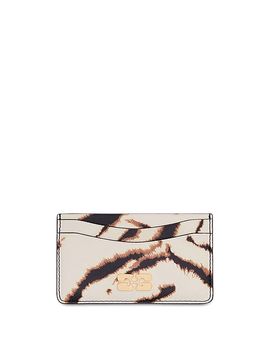 Ganni Ganni Bou Zebra Print Card Case