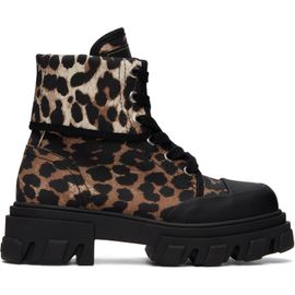 GANNI GANNI Brown & Black Trail Boots