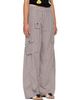 GANNI GANNI Brown & White Check Cotton Cargo Pants - 2