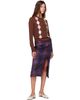 GANNI GANNI Brown Argyle Cardigan - 4