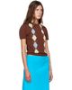 GANNI GANNI Brown Argyle T-shirt - 2