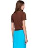 GANNI GANNI Brown Argyle T-shirt - 3