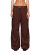 GANNI GANNI Brown Cotton Cargo Pants - 1