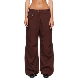 GANNI GANNI Brown Cotton Cargo Pants