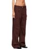 GANNI GANNI Brown Cotton Cargo Pants - 2