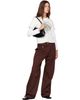GANNI GANNI Brown Cotton Cargo Pants - 4