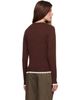 GANNI GANNI Brown Crewneck Wool Sweater - 3