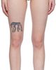 GANNI GANNI Brown Emblem Bikini Bottoms - 1