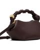 GANNI GANNI Brown Grained Mini Bou Bag - 3