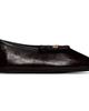 GANNI GANNI Brown Jenny Bow Ballerina Flats - 1