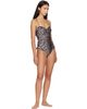 GANNI GANNI Brown Leopard Swimsuit - 4