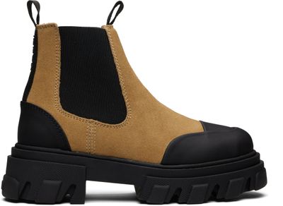 GANNI GANNI Brown Low Chelsea Boots