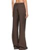 GANNI GANNI Brown Pinstripe Wool Trousers - 3