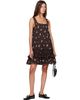 GANNI GANNI Brown Printed Check Minidress - 4
