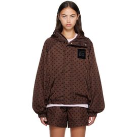 GANNI GANNI Brown Printed Nylon Jacket