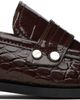 GANNI GANNI Brown Studded Loafers - 1