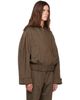 GANNI GANNI Brown Wool Melange Bomber Jacket - 2